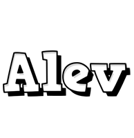 Alev snowing logo