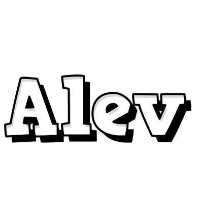 Alev snowing logo