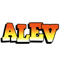 Alev sunset logo