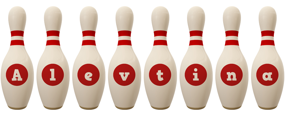 Alevtina bowling-pin logo