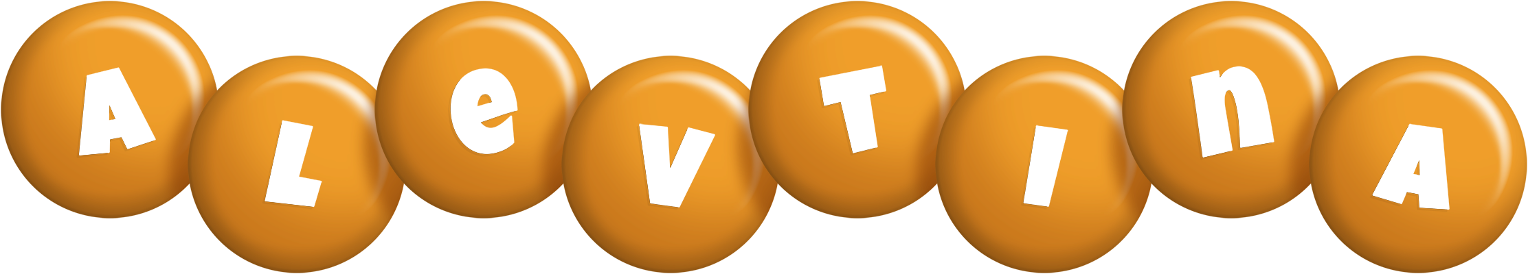 Alevtina candy-orange logo