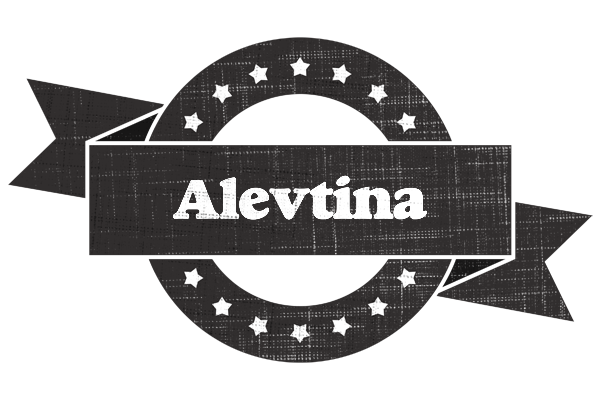 Alevtina grunge logo