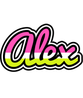 Alex candies logo