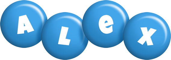 Alex candy-blue logo