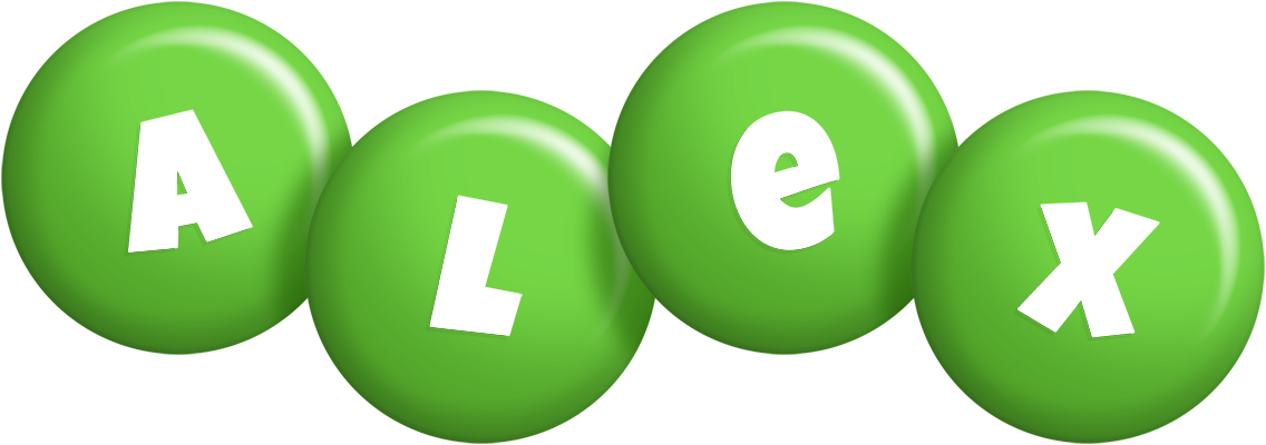 Alex candy-green logo