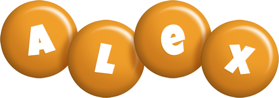 Alex candy-orange logo