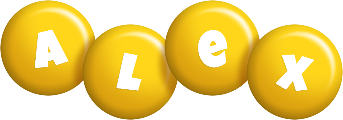 Alex candy-yellow logo