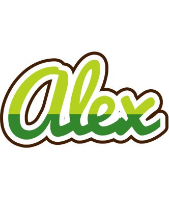 Alex golfing logo
