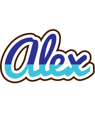 Alex raining logo
