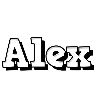 Alex snowing logo