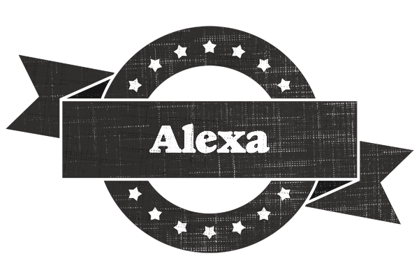 Alexa grunge logo