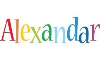 Alexandar birthday logo