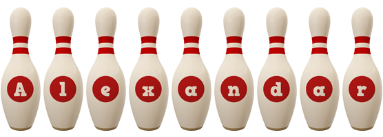 Alexandar bowling-pin logo