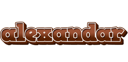 Alexandar brownie logo