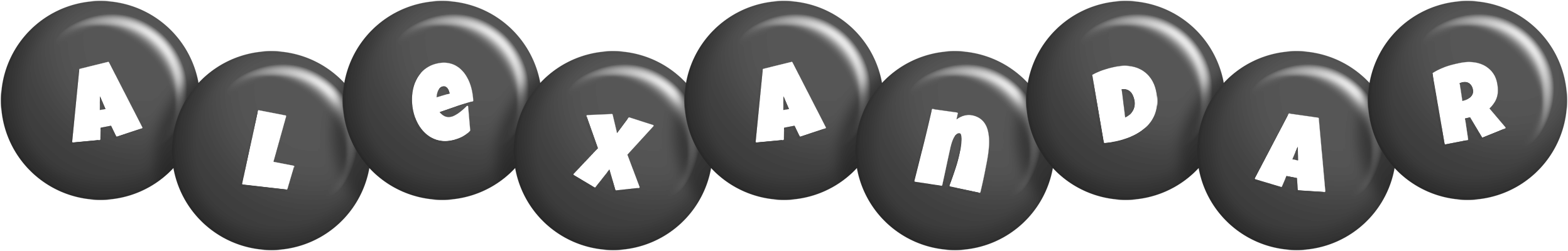 Alexandar candy-black logo