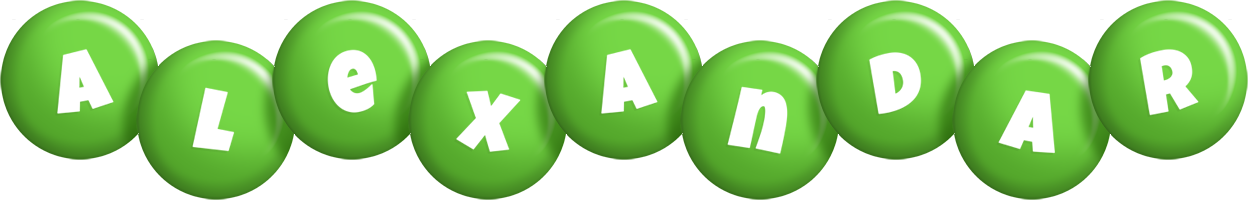 Alexandar candy-green logo