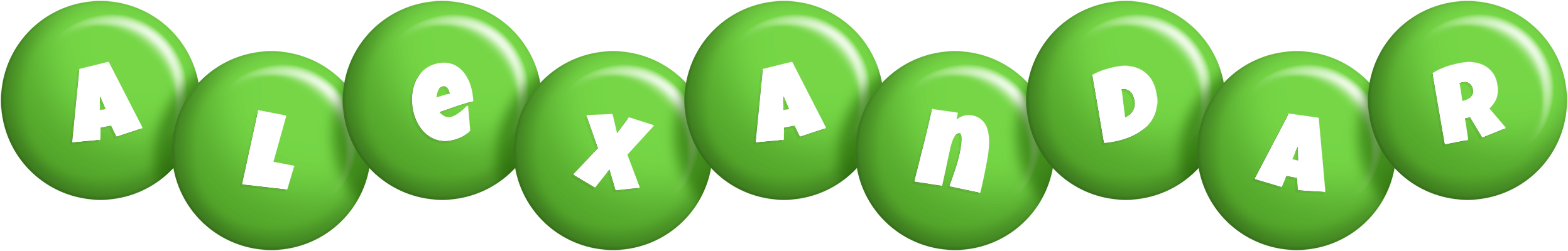 Alexandar candy-green logo