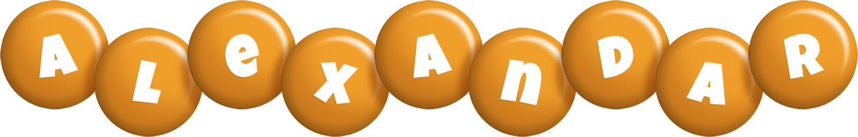 Alexandar candy-orange logo