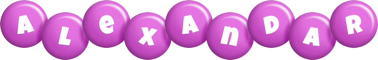 Alexandar candy-purple logo