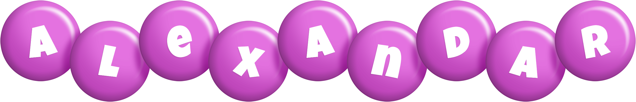 Alexandar candy-purple logo