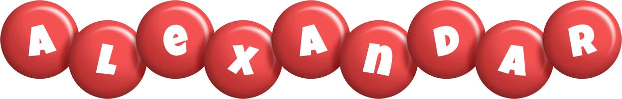 Alexandar candy-red logo