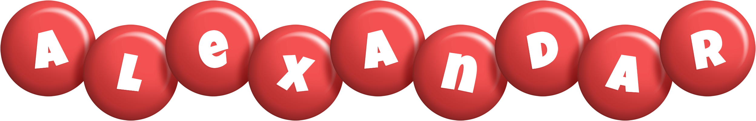 Alexandar candy-red logo
