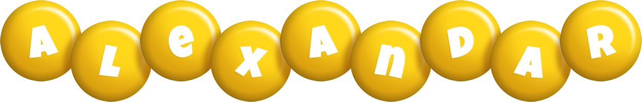 Alexandar candy-yellow logo