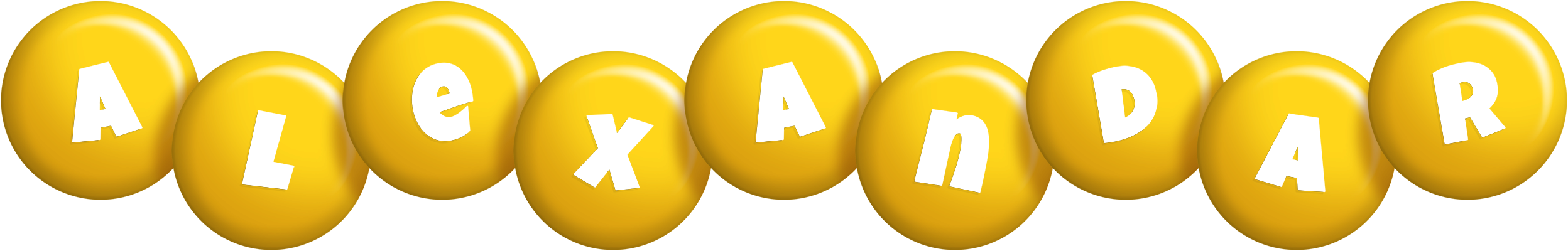 Alexandar candy-yellow logo