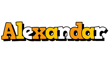 Alexandar cartoon logo