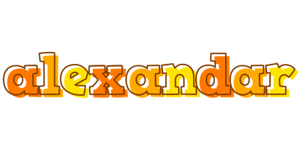 Alexandar desert logo