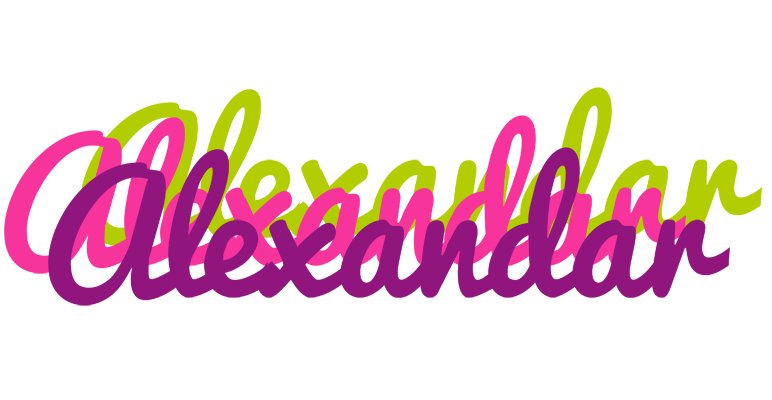 Alexandar flowers logo