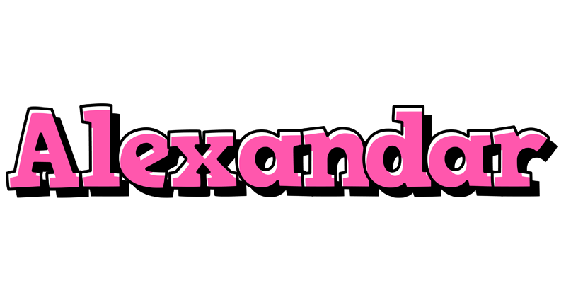 Alexandar girlish logo