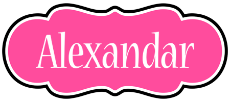 Alexandar invitation logo