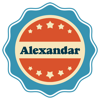 Alexandar labels logo