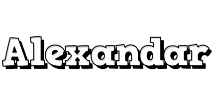 Alexandar snowing logo