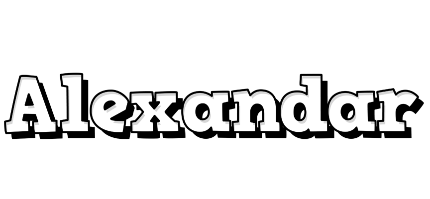 Alexandar snowing logo