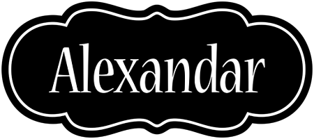 Alexandar welcome logo