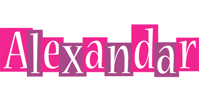 Alexandar whine logo