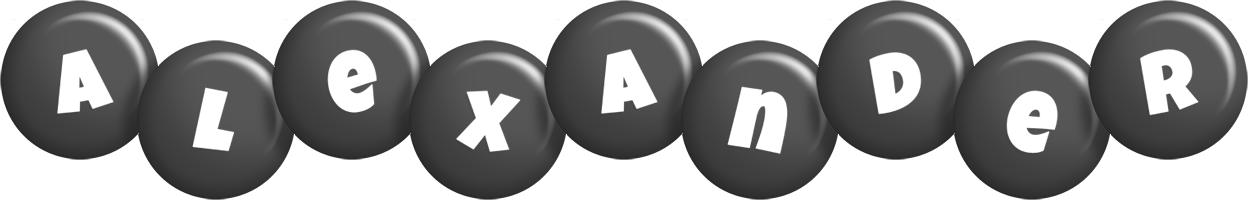 Alexander candy-black logo