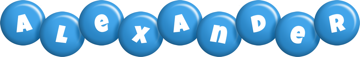Alexander candy-blue logo