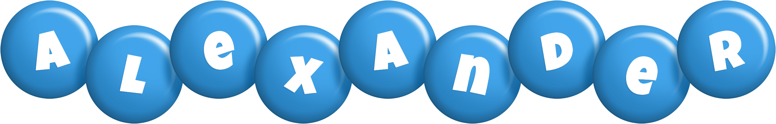 Alexander candy-blue logo