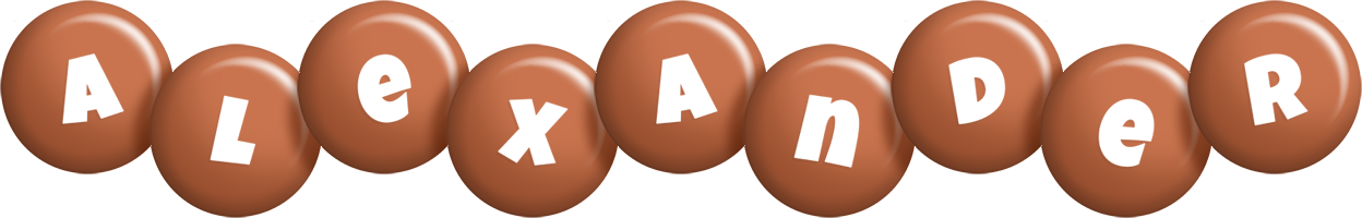 Alexander candy-brown logo