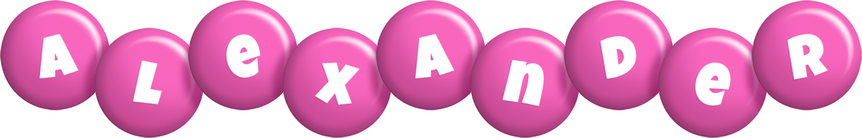 Alexander candy-pink logo