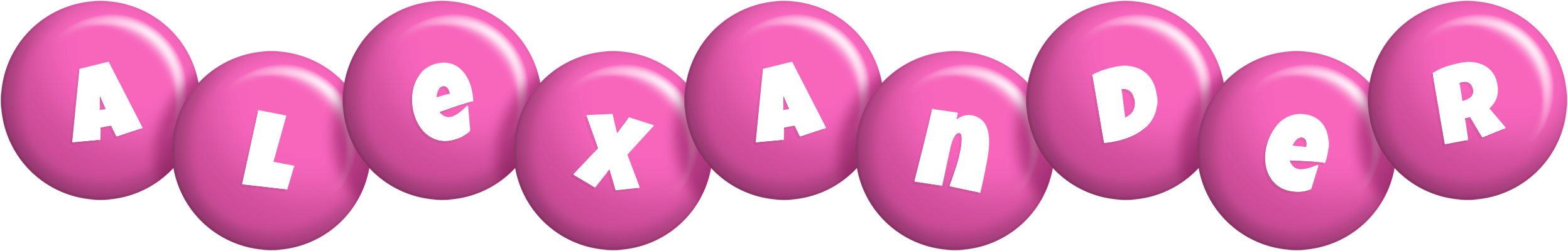Alexander candy-pink logo