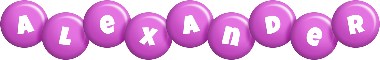 Alexander candy-purple logo