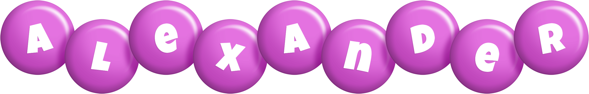 Alexander candy-purple logo