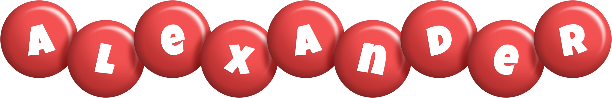 Alexander candy-red logo