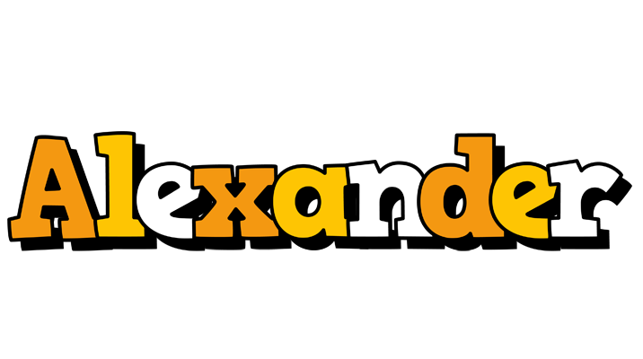 Alexander cartoon logo