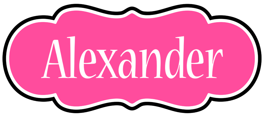 Alexander invitation logo