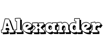 Alexander snowing logo